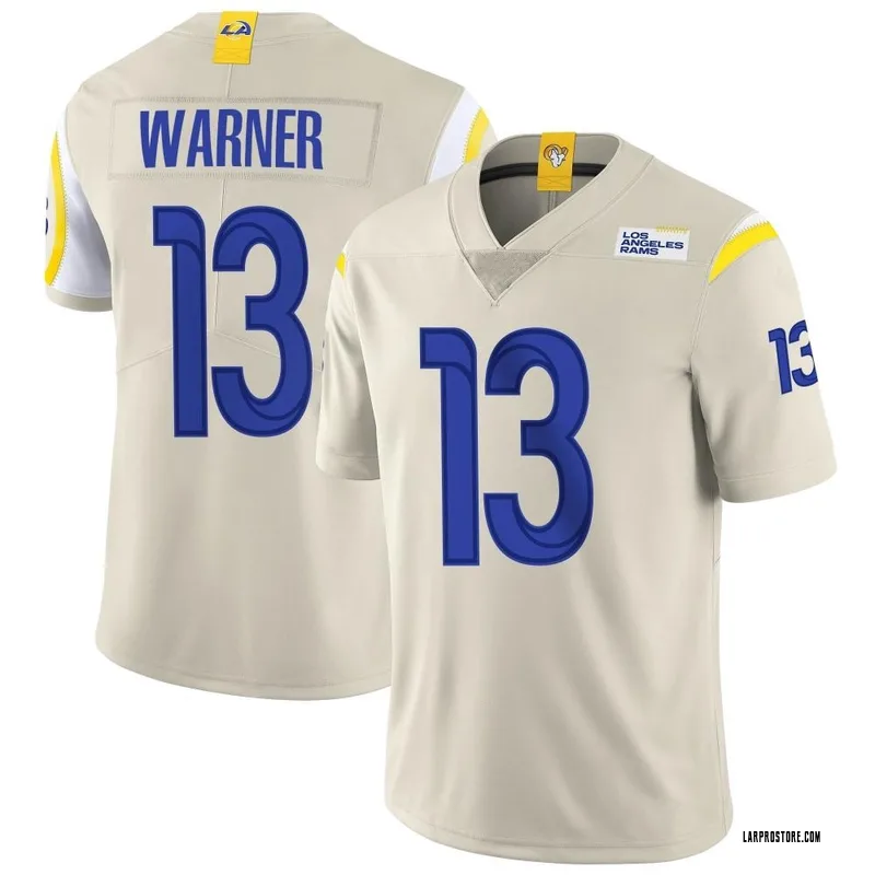 White Kurt Warner Jersey Los Angeles Rams Limited Vapor Untouchable Jerseys