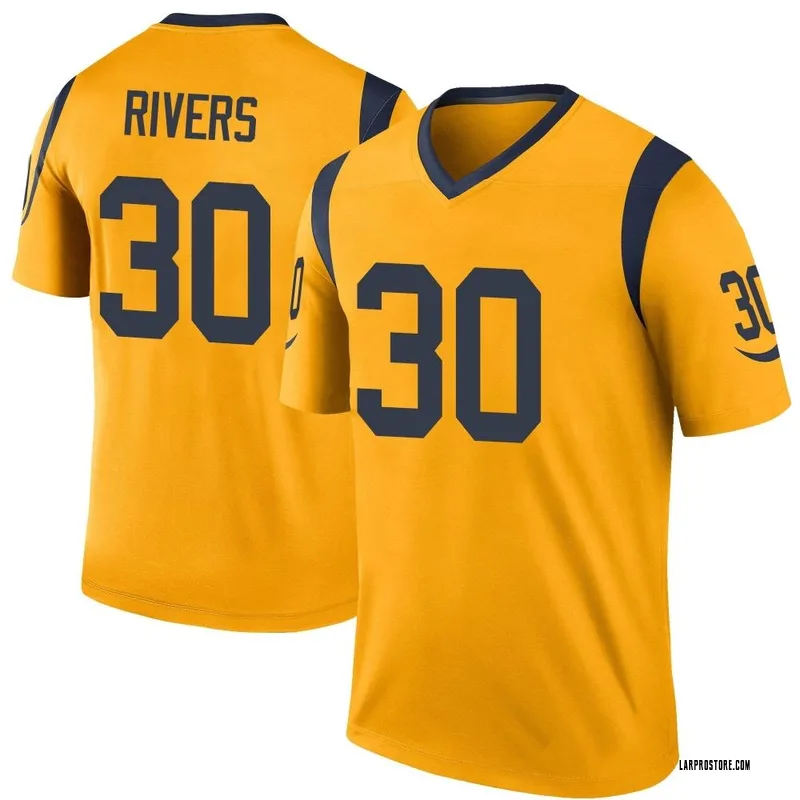 Ronnie Rivers Youth Nike Royal Los Angeles Rams Custom Game Jersey Size: Large