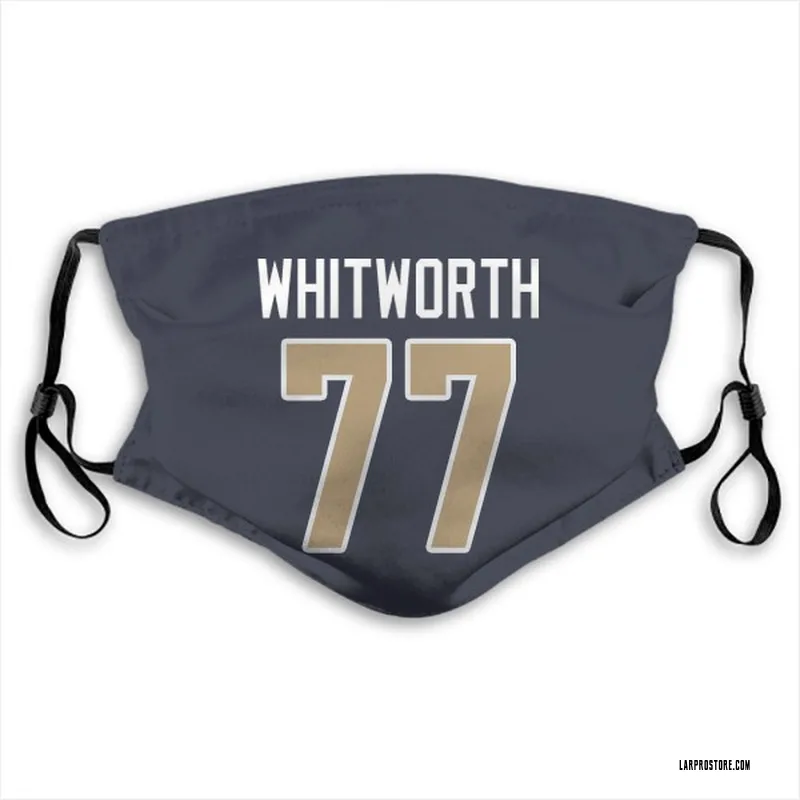 Men's Nike Andrew Whitworth Royal Los Angeles Rams Captain Vapor Limited  Jersey