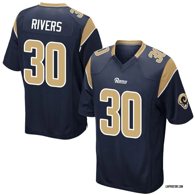 Ronnie Rivers Youth Nike Royal Los Angeles Rams Custom Game Jersey Size: Large