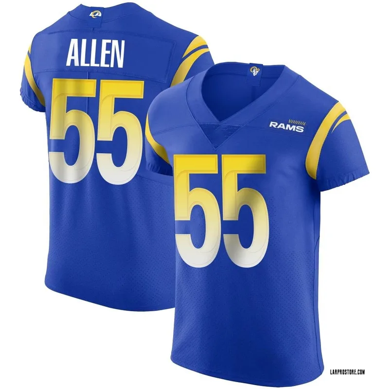 Brian Allen Limited NO.55 White Vapor Untouchable Men's Rams Jersey