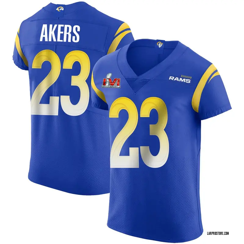Los Angeles Rams Nike Game Alternate Jersey - White - Cam Akers - Mens