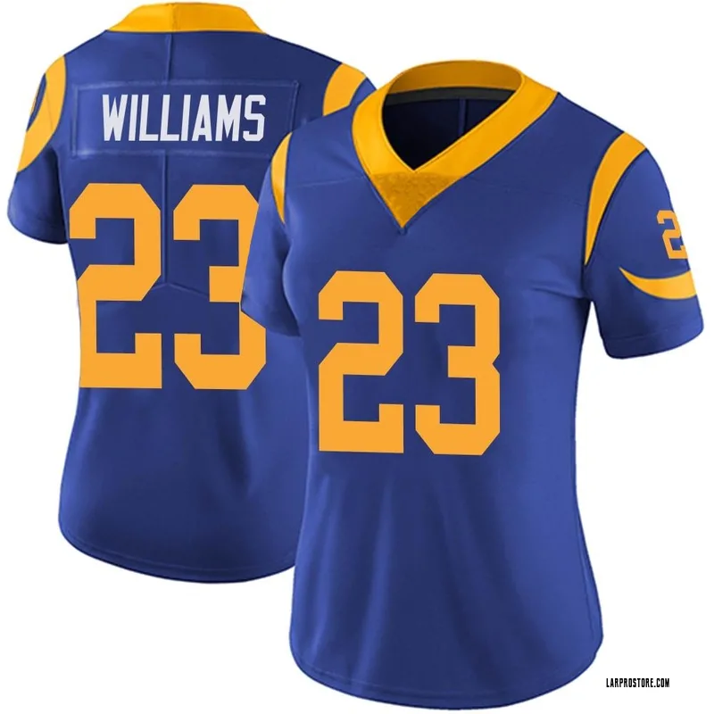 Men's Los Angeles Rams #23 Kyren Williams Royal Vapor Untouchable Limited  Stitched Football Jersey on sale,for Cheap,wholesale from China